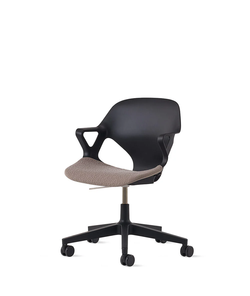 Zeph-stoel vaste armleuningen*Zwart - Image 6